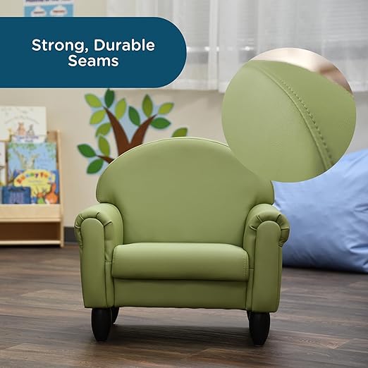 Children's Factory As We Grow Toddler Chair, Flexible Seating for Daycare or Preschool, Kids Reading Couch, Playroom Furniture, Sage