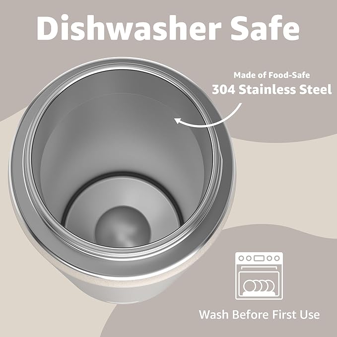 Chill Oasis Water Bottle | Compatible With Popular Flavor Cartridges | BPA Free, Leak Proof, Double-Walled Vacuum Insulated Stainless Steel, and Dishwasher Safe | Cold for 24 Hours (Beige, 32oz)