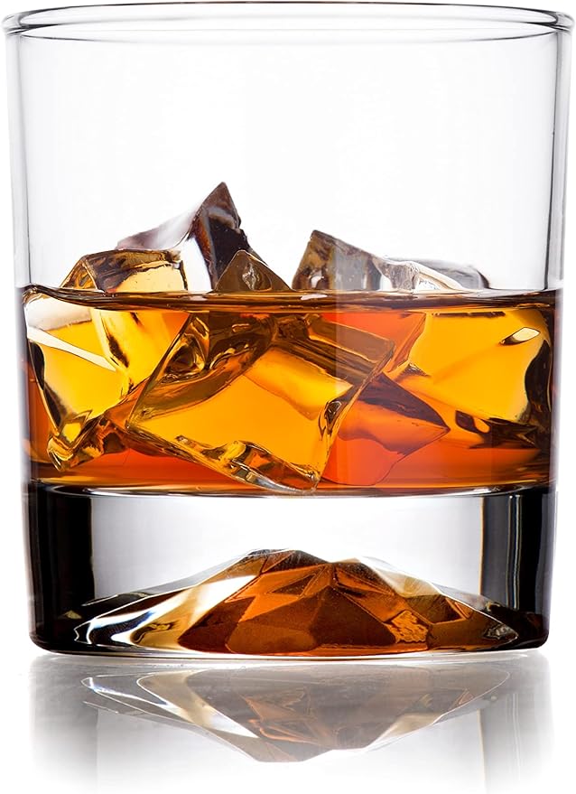 Whiskey Decanter Glasses Gift Set - 4 Whiskey Glasses - Airtight Stopper for Wine, Bourbon, Brandy, Juice, Water - Decanter Sets For Men Christmas Gifts for Dad Boyfriend Husband Him - Bezrat
