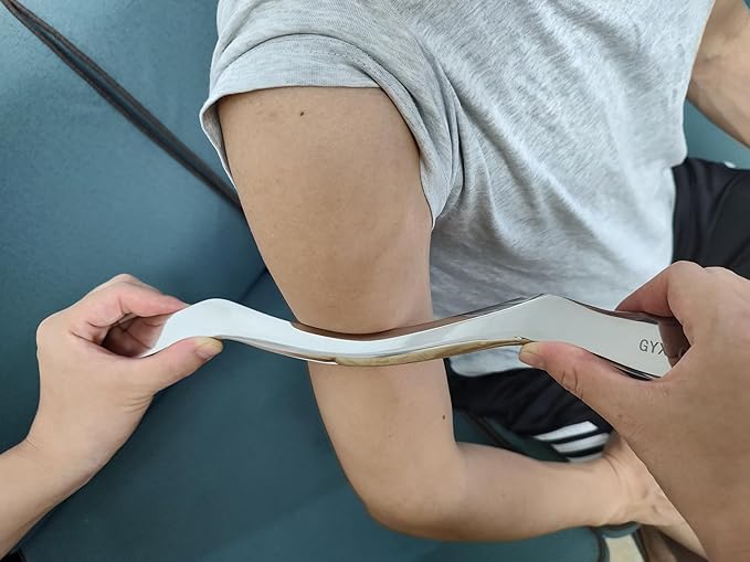 4 in 1 Stainless Steel Muscle Scraper Tools Set,Gua Sha Massage Scraper Scraping Tool Physical Therapy (4PCS Set)