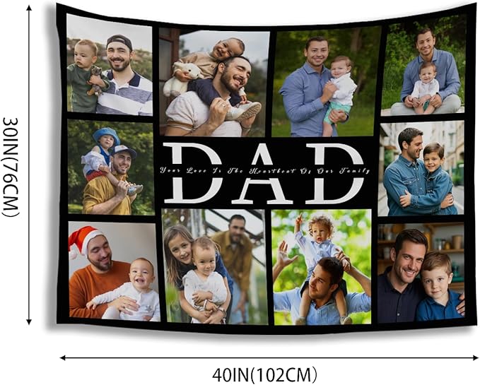 Custom Tapestry For Wall Bedroom Custom Backdrop Personalized Image Text Photo Customized Funny Tapestry Banners And Signs Dad's Day Horizontal Tapestrys
