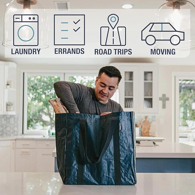 CleverMade Under Bed Storage Bag - Collapsible Storage for Shoes and Clothes Easy Use - Heavy Duty Utility Bag Home