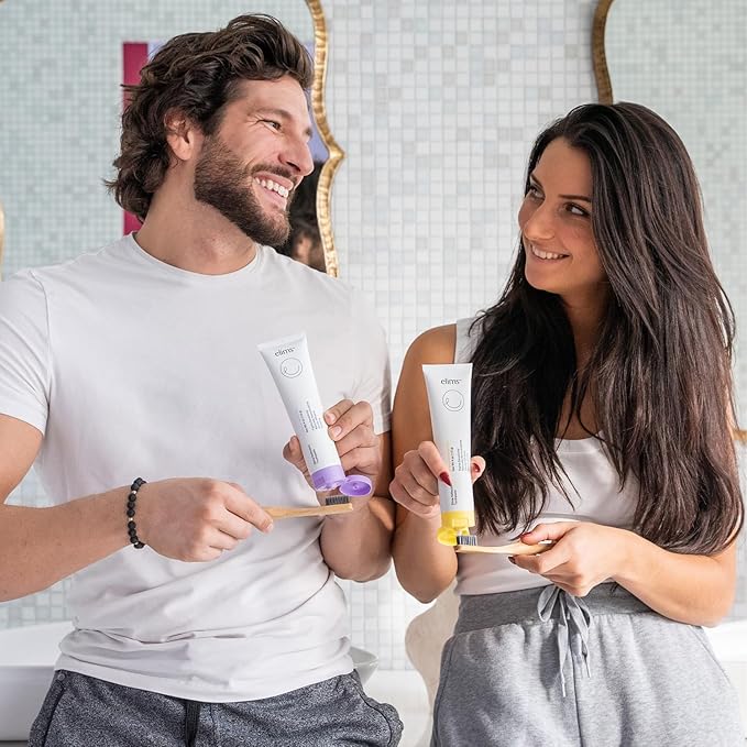 Elims Nano Hydroxyapatite Toothpaste – Fluoride-Free, Xylitol Remineralizing, Whitening Toothpaste for Sensitive Teeth, SLS-Free, Lavender Vanilla Mint Favlor for Adults & Kids, 4oz