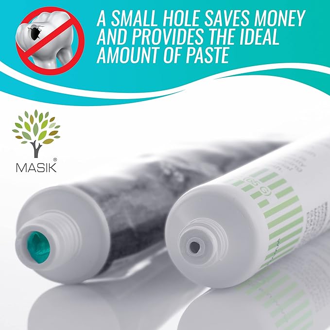 Masik Natural Lemon Grass Toothpaste – Whitening & Sensitive Teeth | Dead Sea Salt | Stain & Plaque Remover | Bleeding Gums & Canker Sore Care | Fluoride & SLS-Free | Non-Foaming | Made in Israel