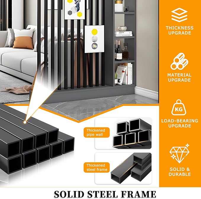 Wall Room Divider,Freestanding Room Divider with Shelves,Wood Room Divider Screen with Storage Cabinet, Wall Divider for Room Separation, for Home Office Decorative C 39.4×9.4×78.7in
