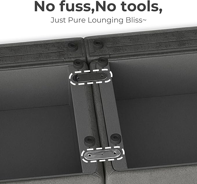 CHITA Oversized Modular Sectional Fabric Sofa Set, FSC Certified Extra Large U Shaped Couch Reversible Chaise Modular Sectional Couch,146 inch Width,6 Seat Modular Sofa with Storage Ottomans, Blue