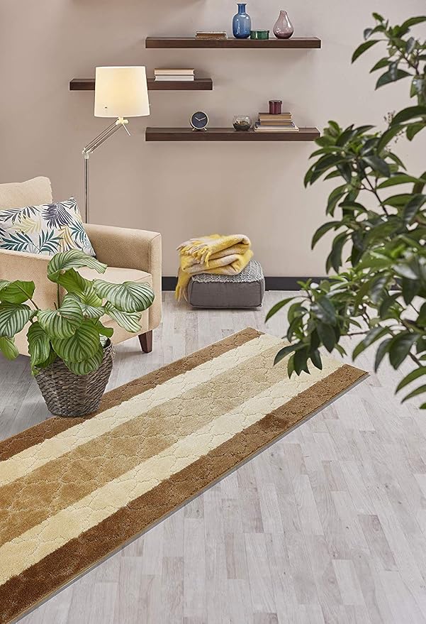 10 Ft Long Beige Kitchen Hallway Runner Rug, Non-Slip Washable 2'2" X 10' - Image 4