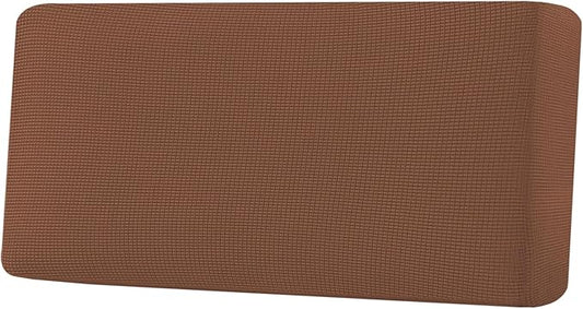 H.VERSAILTEX Super Stretch Individual Seat Cushion Covers Sofa Covers Couch Cushion Covers Slipcover Sets Thick Jacquard Textured Twill Fabric (1 Piece Sofa Cushion Cover, Caramel)