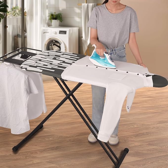 Extra Large Ironing Board with Large Hang Rail and Iron Rest in 63" L x 20" W (with Iron Rest)