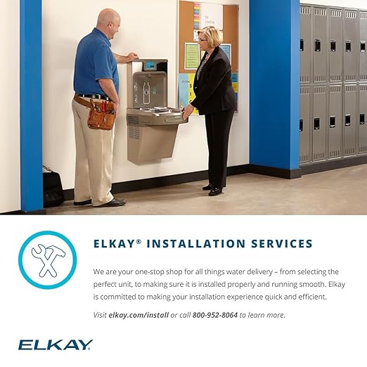 Elkay Wall Mount Hands-Free Activation ADA Cooler Filtered Refrigerated Stainless