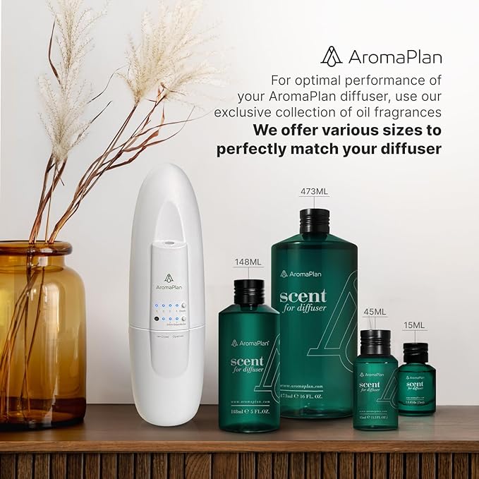 AROMAPLAN Authentic Plug in Waterless Diffuser (2 Pack)- Fragrance Diffuser, Waterless Diffusers for Essential Oils, Wall Diffusers Plug in-Up to 500 Sq. FT Coverage - Nanotechnology Plug in (White)