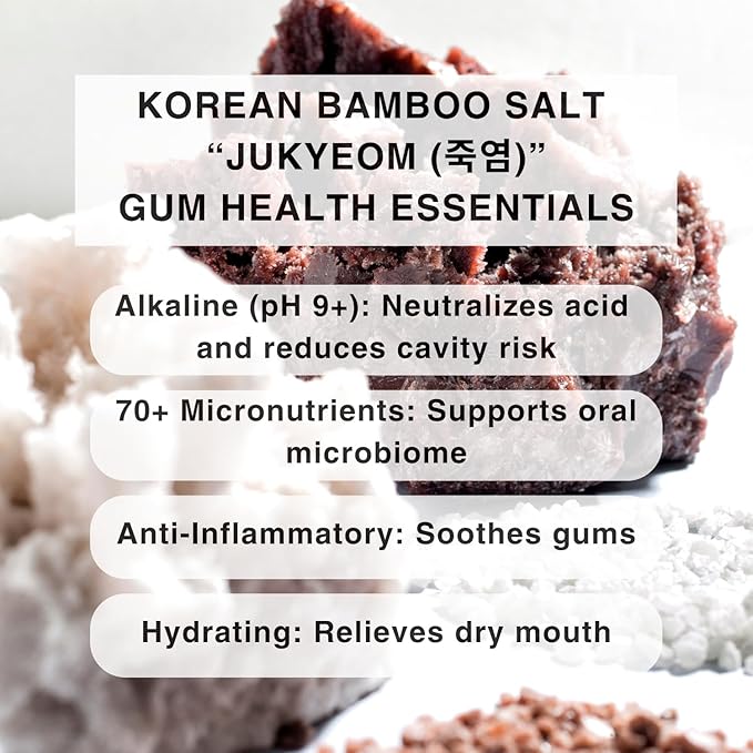 Bamboo Salt Toothpaste with nHA | Fluoride Free, Nano Hydroxyapatite, Remineralizing, Sensitive Teeth, Whitening - Dentist Recommended Oral Care - Pepperming & Pine Flavor, 3 Fl Oz 1 Pk