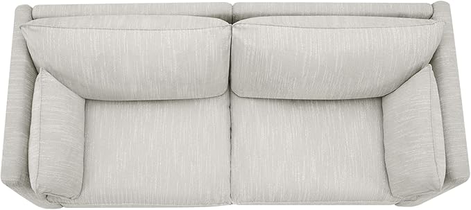 CHITA Sectional Modular Down Filled Loveseat Sofa, Comfty Feather Loveseat Cloud Couch, FSC Certified Modular Sectional Couch for Living Room, 80 inch Width,2 Seat Modular Sofa, Snow