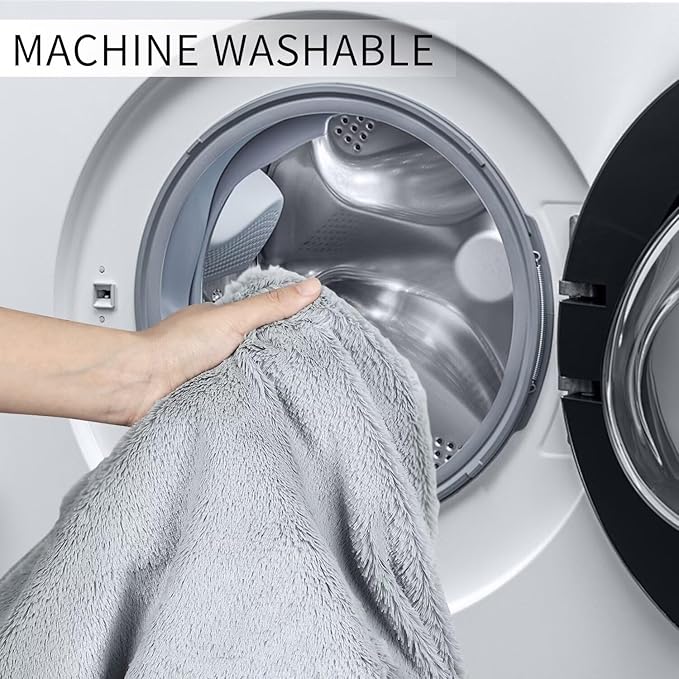 Bean Bag Chair for Adults 4FT,Soft Removable Cover for Teens/Girls Bedroom,Fluffy Giant Round Floor Beanbag Lounger Chairs (No Filler,Light Gray)