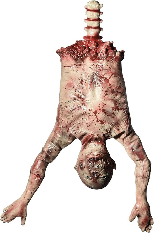 AW 37" Halloween Half Body Prop Skinned Hanging Corpse Torso Haunted House Party Indoor Outdoor Decoration 2025
