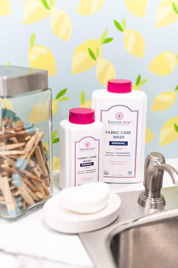 Forever New 32oz Liquid Original Scent Fabric Care Wash 2 Pack (64oz Total) Natural Laundry Detergent