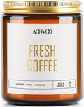 AOOVOO Fresh Coffee Candles - 9 oz Scented Candles, Aromatherapy Candle, Soy Candle for Home Scented