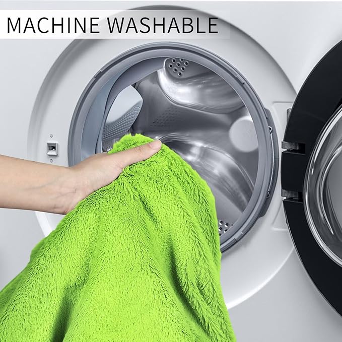 Bean Bag Chair for Adults 7FT,Soft Removable Cover for Teens/Girls Bedroom,Fluffy Giant Round Floor Beanbag Lounger Chairs (No Filler,Green)