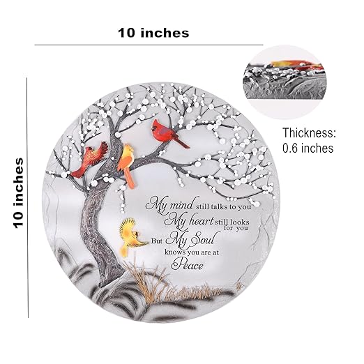 Cardinal Memorial Graden Stones, Garden Stones in Memory of Loved Ones, Memorial Gifts for Loss of Mother Father, Memorial Stepping Stones for Outdoor Decor, Memorial Gifts