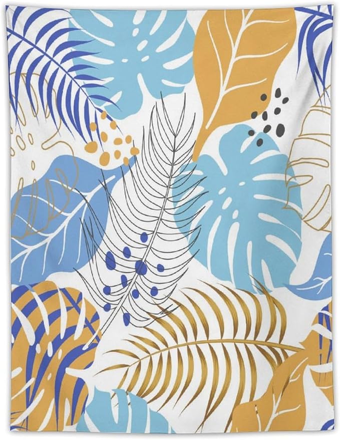 ICMOLYYENLO Tropical Palm Leaves Wall Tapestry, Wall Art for Room Decoration Beautiful Wall Hanging for Bedroom Living Room Dormitory Apartment 30x40 Inch