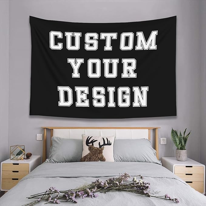 Custom Tapestry For Wall Bedroom Custom Backdrop Personalized Image Text Photo Customized Funny Tapestry Banners And Signs Horizontal Model Tapestrys 1