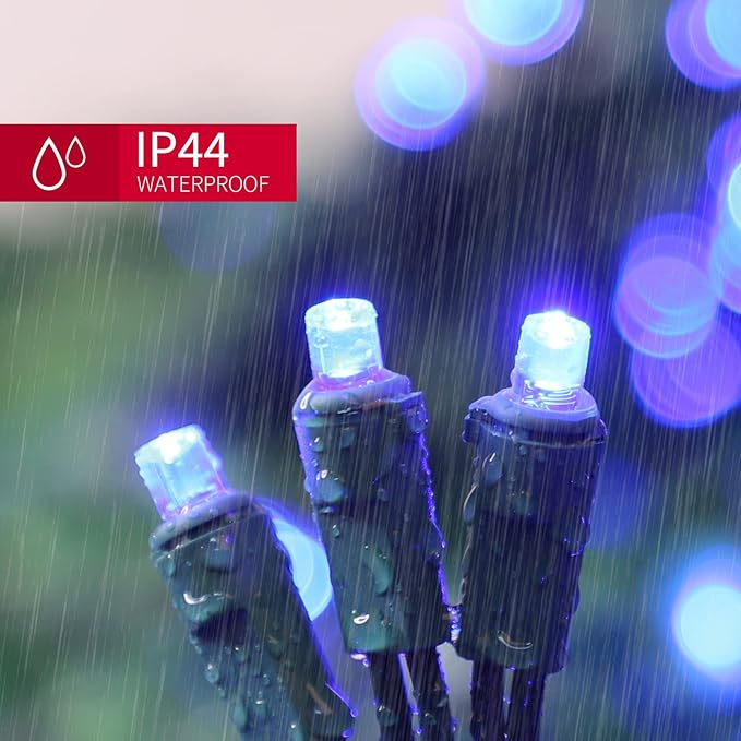 100 Count Blue - String Lights - 21.6FT LED Christmas Lights, Mini led Lights for Indoor Outdoor Home Holiday Party Wedding Independence Day Decoration