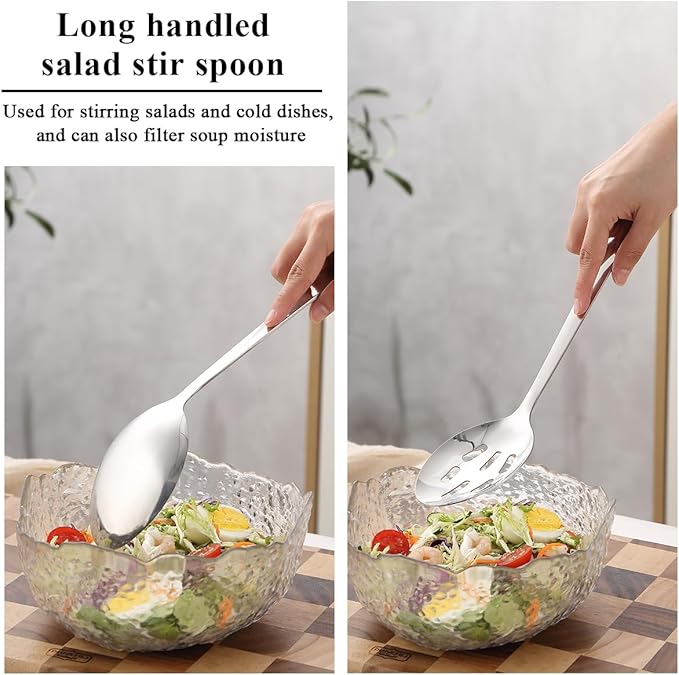 Evanda Kitchen Utensils Set 6pcs, Stainless Steel Cooking Utensils Set, Heavy Duty Kitchen Tools Spatulas Set, Home Essentials Kitchen Gadgets Accessories