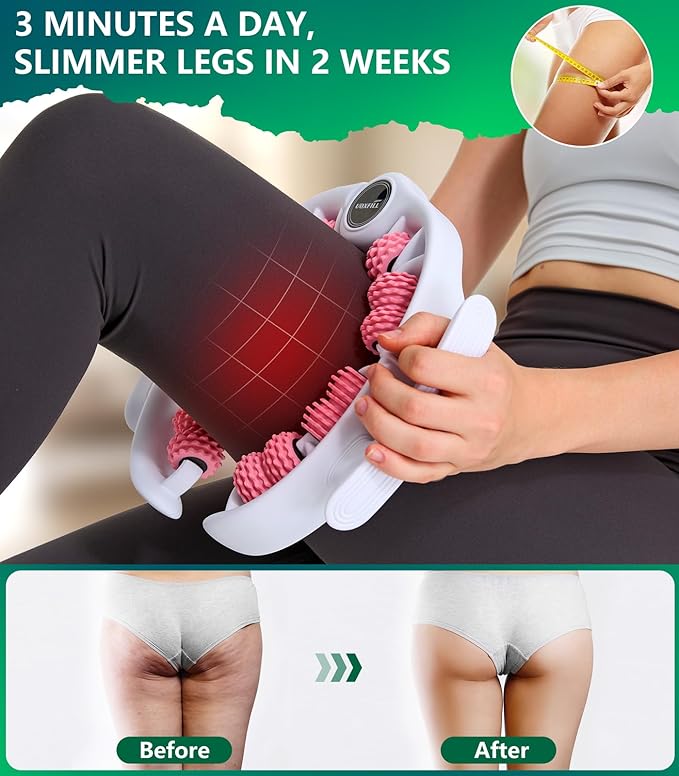 Cellulite massage tool | 360°removable cellulite remover for legs & Lymphatic Drainage Massager | Fascia Blaster for Contoured & Smoother Skin,Tool for Sore Arms, Legs, Stomach & ButtocksGreen