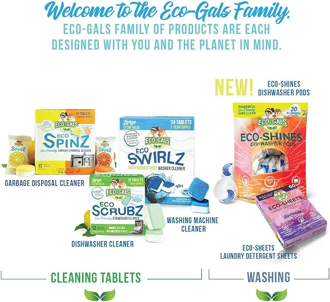 Washing Machine Cleaner and Deodorizing Tablets For Front & Top Load Washers Including H.E. to Remove Odor causing build-up, Pet Hair, & debris from drum, pipes, and filter.