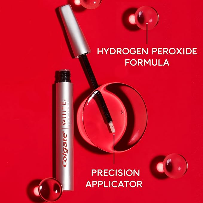 Colgate Optic White Express Teeth Whitening Pen, Enamel-Safe Tooth Whitening Applicator, Helps Whiten Teeth in As Little As 1 Day of Use, 7 Day Whitening Treatment, 0.08 fl oz