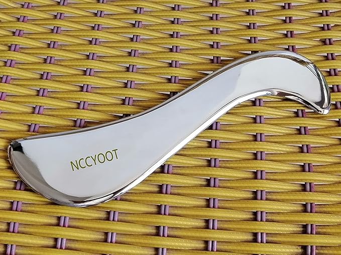 Gua sha Tool gua sha Stainless Steel iastm Tool Gussha Massage Tool Muscle Scraping Tool for Soft Tissue Therapy and Reduce Arms,Back, Legs, Neck Muscle Pain(XSS)………