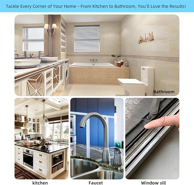 Crevice Cleaning Brush, Multifunctional Cleaning Brush Tool, Bathroom Gap Brush,Grout Brush, Cleaning Tools for Toilet, Bathrooms, Kitchens, Bathtub, Faucets, Sink, Windows，12pcs