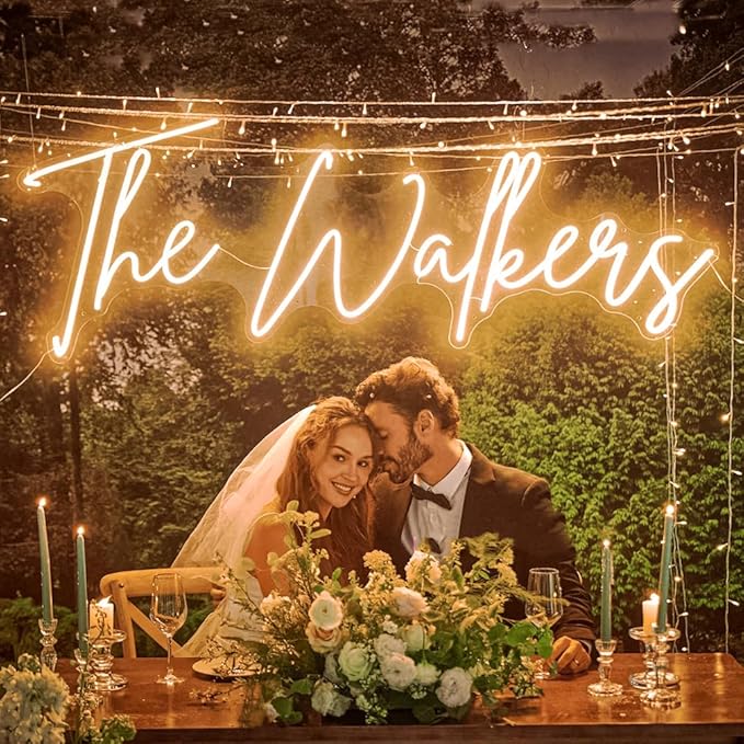 Custom Neon Sign, Custom LED Neon Sign Customizable for Wedding Bar Salon Beauty Business Light Up Name Sign, Personalized Neon Light Suitable for Events Birthday Gifts Decorations