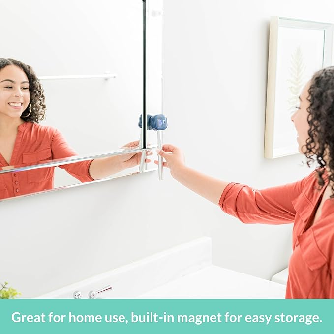 Bril UV-C Toothbrush Sanitizer, Portable Cleaner, Travel Cover, Magnetic Holder, and Rechargeable Case for Any Size Toothbrush, White