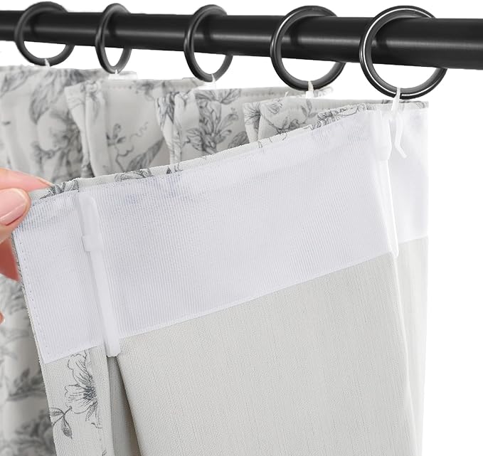 Pinch Pleated Vintage Floral Curtains - Room Darkening Drapes for Bedroom Living Room.2 Panels,84 Inches Wide 82 Inches Long