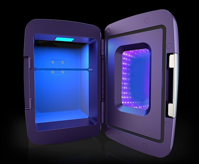 Frigidaire EFMIS179 Gaming Light Up Mini Beverage Refrigerator, Purplehaze