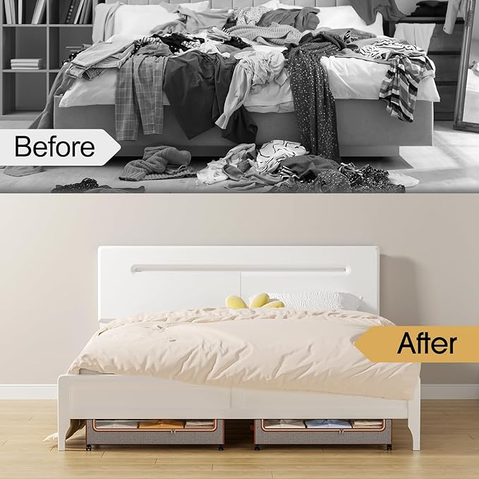 Yecaye Under Bed Storage with Wheels, 2 Pack Under Bed Storage Containers with Clear Lids & Label, XXL Large Lapacity Rolling Under Bed Drawers for Clothes, Shoes, Blankets