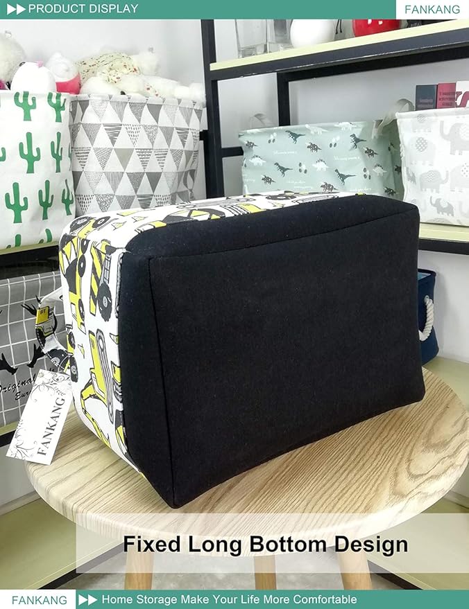 FANKANG Rectangular Laundry Basket Nursery Storage Fabric Storage Bin Storage Hamper,Gift Baskets (Engineering)