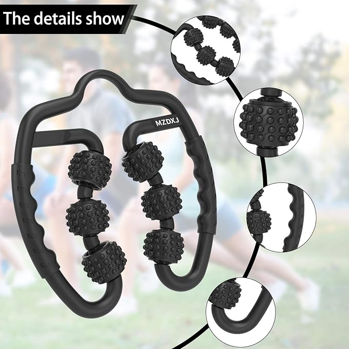 Cellulite Massage Tool Deep Fascia Massager & Dimpled Skin Remover for Legs - Anti-Cellulite Roller Tech with Lymphatic Drainage, Smooth Skin & Pain Relief for Thighs & Buttocks Sculpting