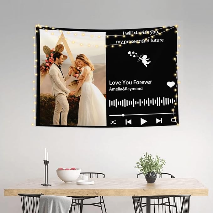 Custom Tapestry For Wall Bedroom Custom Backdrop Personalized Image Text Photo Customized Funny Tapestry Banners And Signs Song Horizontal Tapestrys