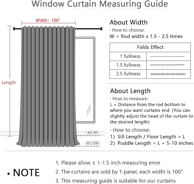 MYSKY HOME Living Room Curtains 84 Inches Long Semi Sheer Light Filtering Privacy Drapes Linen Look Textured Boho Home Decor, Backdrop Curtain for Parties, 100" x 84", Olive Green, 1 Panel