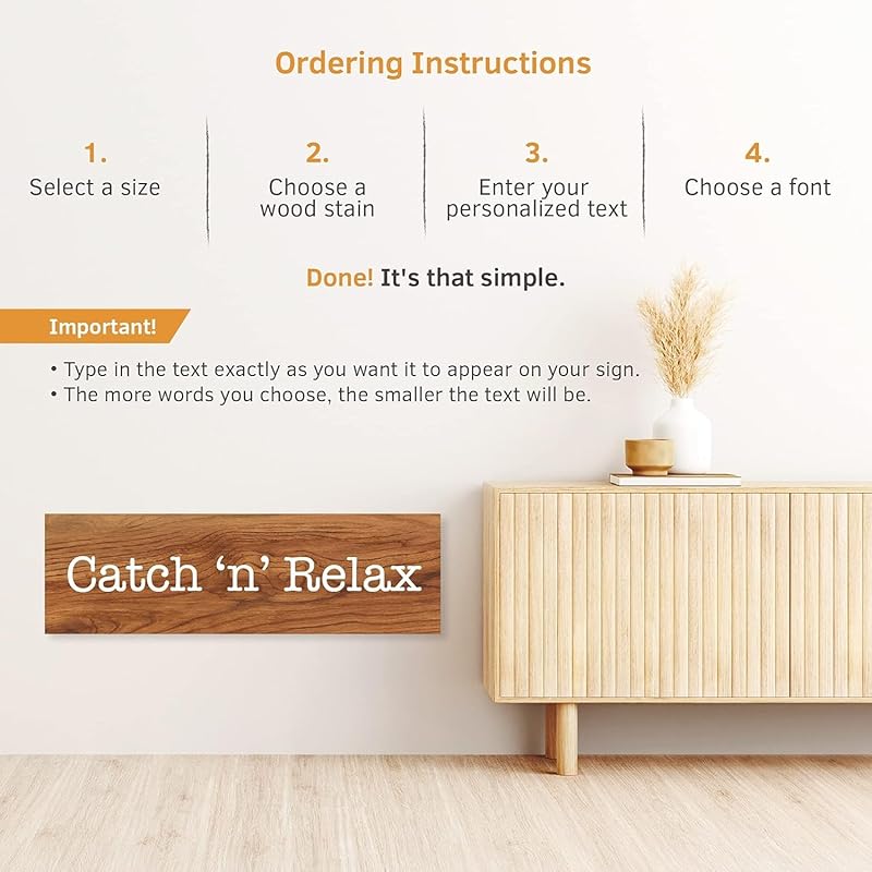 Custom Wood Signs Personalized | Farmhouse Decor | Personalized Signs | Personalized Rustic Wood Signs | Father's Day Gift | Custom Sign | Ready to Hang! (7.25x12 Inches)