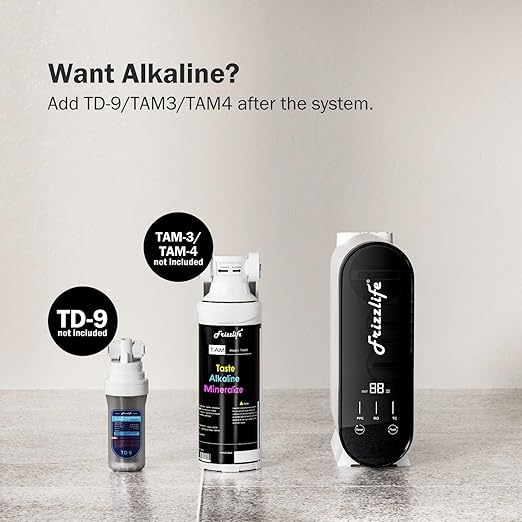 Frizzlife RO Reverse Osmosis Water Filtration System - 600 GPD Fast Flow Under Sink RO Water Filter, Tankless, Reduces TDS, 11 Stage, 2:1 Pure to Drain, Compact, BPA Free, PX600