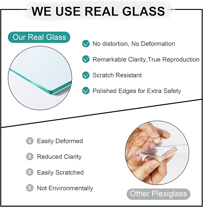 5x7 Picture Frame Set of 4, 5 x 7 Wood Photo Frames with Mat for 4x6, Rustic Natural Wooden Frame with Real Glass Cover for Wall and Tabletop Display,Distressed White