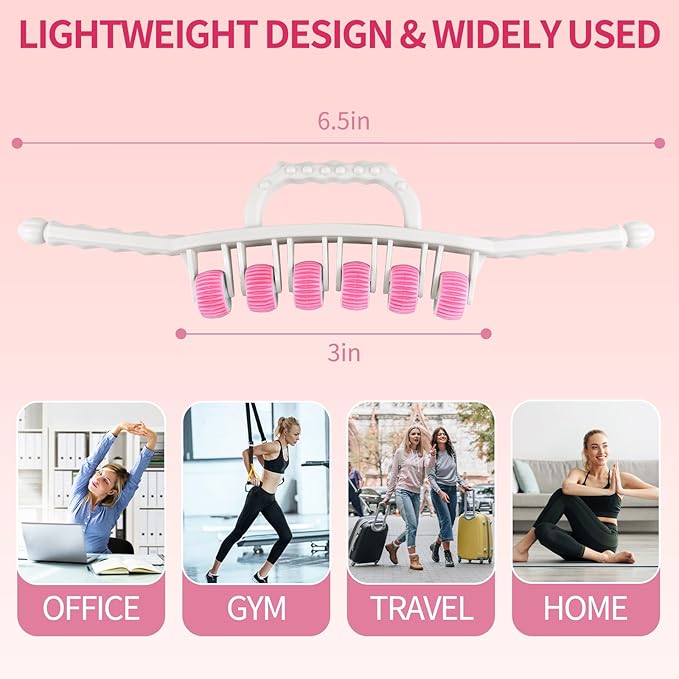 Docemel Cellulite Massage Tool for Legs,Thighs,and Arms–Lymphatic Drainage Massager for Pain Relief and Body Sculpting,Muscle Roller Stick for Circulation Support