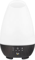 HealthSmart 500ML Essential Oil Diffuser for Large Rooms, Cool Mist Humidifier and Aromatherapy Diffuser, Adjustable Timer, Mist Mode and 7 LED Light Colors, White (Pack of 1)