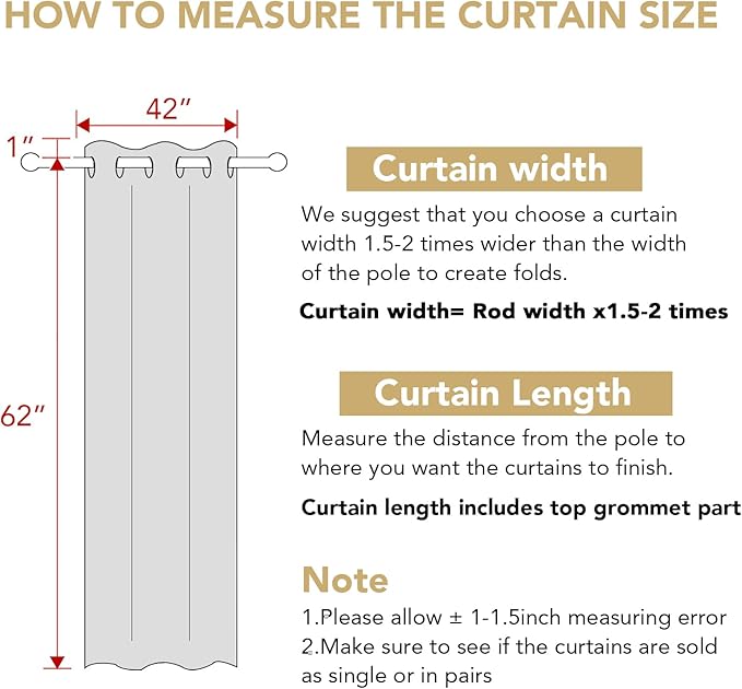 H.VERSAILTEX Blackout Curtains for Bedroom Thermal Insulated Room Darkening Living Room Curtains 63 Inch Long Grommet Privacy Protection Window Curtain Panels/Drapes for Nursery, 2 Panels, Baby Pink