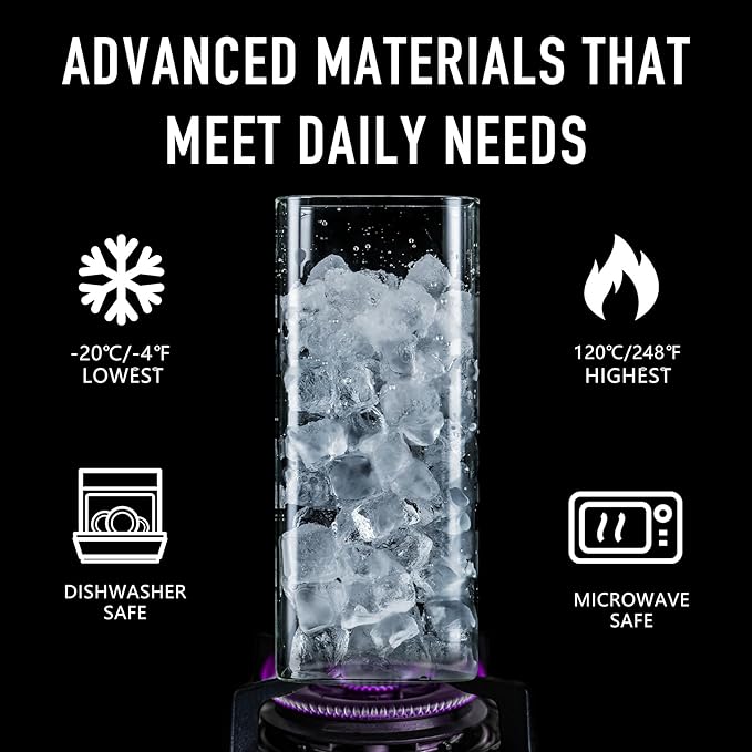 71oz Rectangle Airtight Glass Storage Containers with Bamboo Lids (Set of 4), Square Food Storage Jar, Pantry Organizers for Sugar, Flour, Spaghetti and Coffee beans (‎with Black Lable)