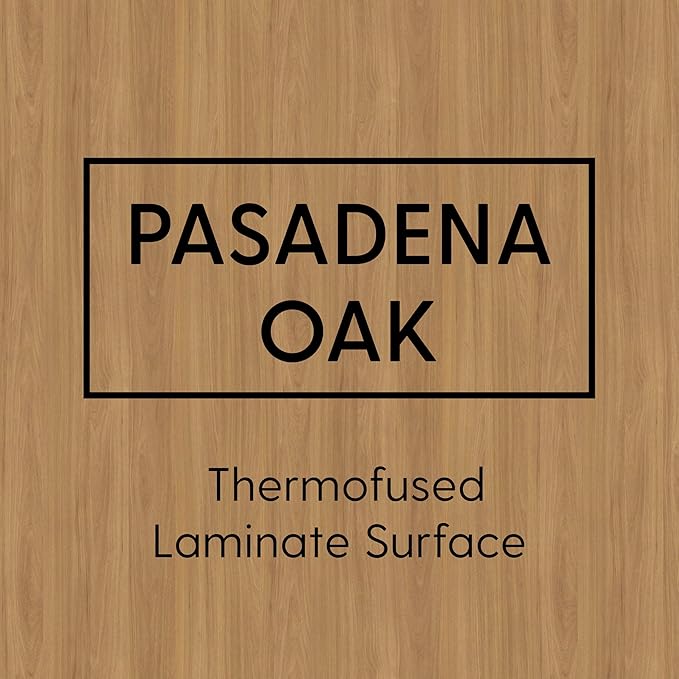 Factory Direct Partners FDP Rectangle (24 x 36 inch) Classroom Table with Adjustable Chunky Toddler Legs (15-24 in); Preschool, Kinder and Daycare Furniture - Pasadena Oak Top/Black Edge and Legs