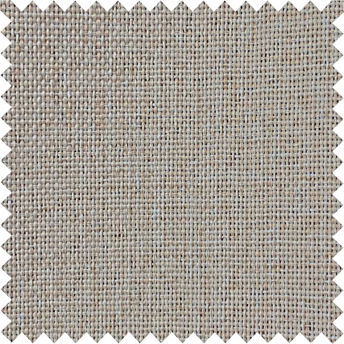 Macochico 52”Wx96”L 100% Blackout Curtains for Bedroom Living Room Nursery Beige Pinch Pleated Linen Curtains Farmhouse Burlap Drapes Thermal Window Panels with Hooks and Tieback 1 Panel